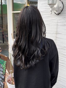ヘアーエポック(hair epoque) ダークアッシュベージュくすみカラー黒髪