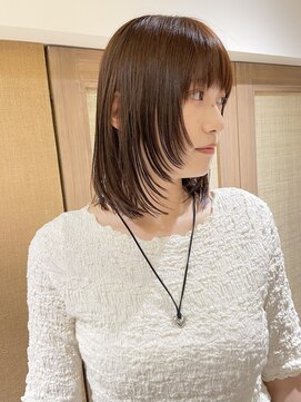 クーナバイトマト 横浜(Cuna by TOMTO) 【YUYA】レイヤーカット_ミディアムレイヤー_オレンジカラー