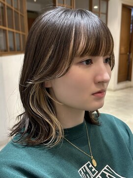 ビューブルー 亀戸錦糸町(VIEW BLUE) ◎美髪カールシアーカラーグレージュくびれ巻きロングセミディ