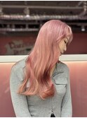 韓国巻き/ピンクベージュ/似合わせカット