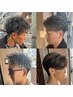 ［SNSでバズり中］メンズカット+メッシュキャップ+眉カット