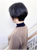 【morio成増/一戸】大人かわいい黒髪丸みショート