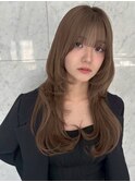 オンブレグレージュオリーブベージュくびれミディ大人美人