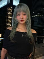 ベレーザ 渋谷(BELEZA)&nbsp;13944ブリーチ＆ダブルカラーウルフレイヤーニュアンスカラー