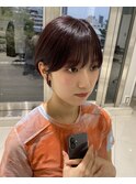 丸みショートシースルーバングくびれショートボブミニボブ