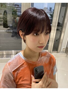 エアー 青山(AIR) 丸みショートシースルーバングくびれショートボブミニボブ