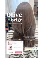 リッカ(LICCA) 〔LICCA AMANE〕透明感抜群 オリーブベージュ×レイヤー