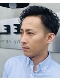 ツーブロックショート