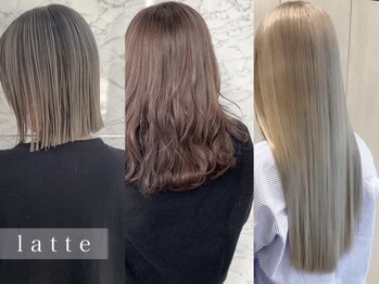 ラテ(latte)の写真/《 l a t t e で出会う、わたし色*》ハイブランドカラー×最新の髪質改善で叶える、極艶color♪