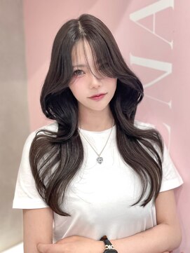 《LUNA》グレージュ/くびれ巻き/レイヤーカット/透明感カラー