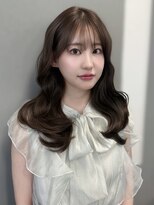 ジーナ 渋谷本店(Zina) 【大人韓国】レイヤーカット/ラベンダーグレージュ/髪質改善