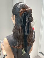 トリッカ シブヤ(TRICCA SHIBUYA) カチモリヘア/ハーフアップ/リボンヘアアレンジ/タイトヘア/渋谷