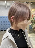 渋谷ダブルカラーハンサムショートミルクティーベージュカラー◆