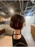 20代30代のまとまり内巻きショートボブ 骨格似合わせ