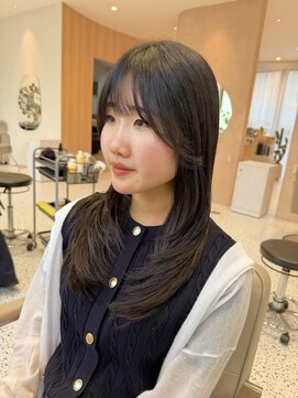 オン キャナルシティ博多前店(on) 【中里恵梨】ロングレイヤー/顔まわり/ロング/10代/ロング