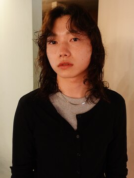 ノラジャーニー(NORA Journey) メンズボブウルフメンズミディアムレイヤーカットメンズウルフ