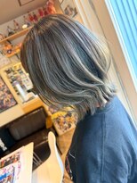 ヘア メイク ココ(hair make coco)&nbsp;ハイライト×カーキグレージュ