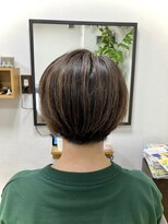 ノヤマ(NOYAMA)&nbsp;ショートボブ白髪ボカシハイライト