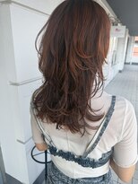 ヌル ヘア デザイン(nullus hair desigh)&nbsp;【nullus】レイヤーカット×オレンジカラー
