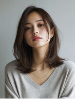 ロッソ 大橋店(Rosso) 深めブラウンのナチュラルミディ【大橋】