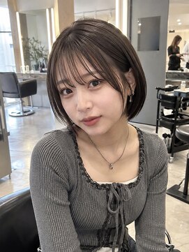 アクロ 梅田店(ACRO) シースルーバング艶ラインボブ