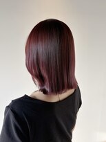ヘアサロン セロ(Hair Salon SERO)&nbsp;切りっぱなしボブ/顔まわりレイヤー/ピンクブラウン/モーブ