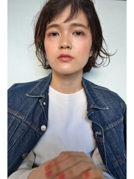 バロック(BAROQUE) デニムと黒髪ショート■立川20代30代ハイライトブリーチ