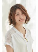 春の大人ボブ×パーマスタイル