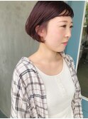 【CAFUNE】ミニボブ ピンクバイオレット ショート