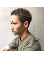 アイリーヘアデザイン(IRIE HAIR DESIGN)&nbsp;【IRIE HAIR赤坂】メンズベリーショート×ハイトーンカラー