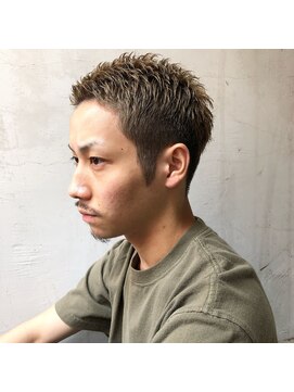 アイリーヘアデザイン(IRIE HAIR DESIGN) 【IRIE HAIR赤坂】メンズベリーショート×ハイトーンカラー