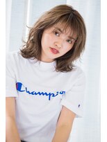 ヴァンクシー バイ ルナ(VANKCY by Luna)&nbsp;伸ばしかけ シースルーバング シナモンベージュ 簡単 登戸 ボブ