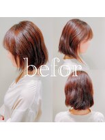 シカタ シーカ 鎌倉(CICATA/ShIKA.)&nbsp;耳かけ前下がり小顔ひし形マニッシュショート【Before】