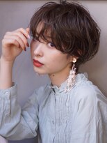 アトリエ フェム(atelier.fem)&nbsp;[ショート]ニュアンスショートパーマ×ラフグレージュ