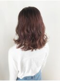 【AnFye 】ツヤ髪の黄色味を消したピンクブラウン