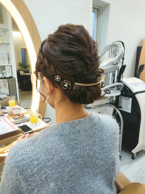 およばれ【パーティーヘアセット】10代20代30代