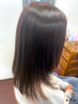 ヘアメイク ポコ ア ポコ(Hair make poco apoco)&nbsp;ミディアムロングレイヤー［生駒市美容室］［40代50代60代］