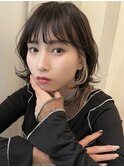 アンニュイパーマボブ