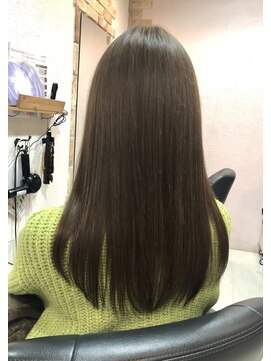 ドゥ スタイル 三国ヶ丘店(Duex Style) 【ブリーチ×ON☆イルミナカラー】グリーンベージュ