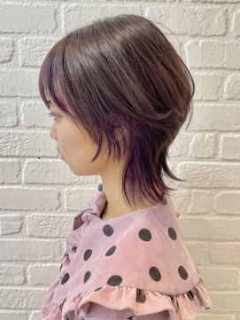 デイジー インデックスヘア 大島店(DAISY index hair) ウルフショートウルフインナーカラー ラベンダー ヴァイオレット