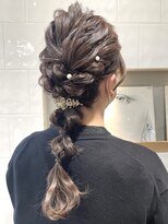 結婚式お呼ばれパーティーヘア【肥田亜沙美】
