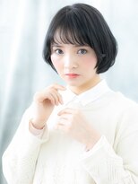 ドクターズサロン LAB 小山店&nbsp;オン眉黒髪くせ毛風ショートマッシュボブd小山20代30代40代