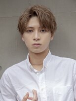 小久保Style☆波巻きハイライト束感ツーブロックマッシュパーマ