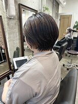 ヴィップルーム(viproom)&nbsp;マッシュショート/アッシュカラー/ツヤ髪スタイル/黒髪スタイル