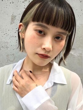 サンド 鹿児島中央(sand) 黒髪/グレーベージュ/レイヤーロング/前髪パーマ[鹿児島駅]