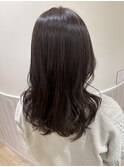 パープルブラウン×くびれ巻き
