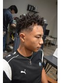 MEN'S HAIR/針金パーマ/特殊パーマ/スパイキーアフロ