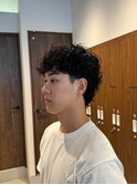 マレットヘア フェード スペインカール