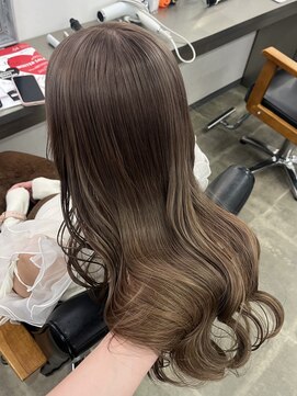 グリードヘアー(greed hair) sepia greige