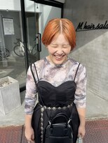 エムドットヘアーサロン(M. hair salon)&nbsp;【門田美穂】ルーツカラー風オレンジブラウン～ー♪